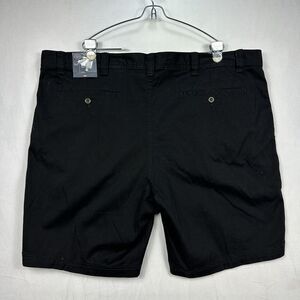 St. Johns Bay‎ Comfort Stretch Chino Shorts Mens 50 Big Black 10" Inseam NWT $50